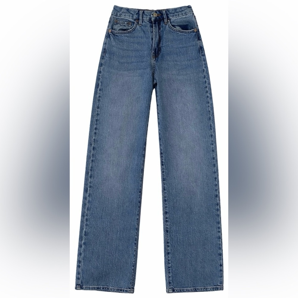 Forever 21 Women's Baggy Straight Leg Jeans Size 26 - Medium Wash - Picture 3 of 10